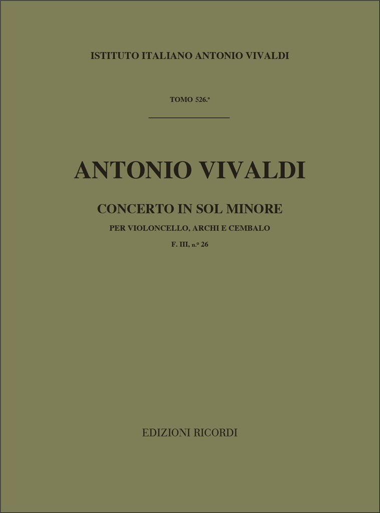 Concerto In Sol Min. RV 416